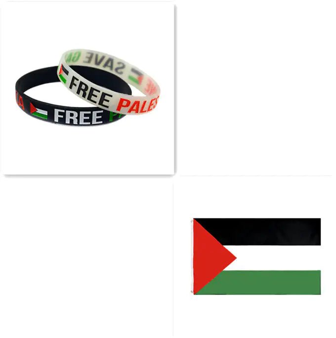Free Palestine Flag Wristband - Arabic Treasure