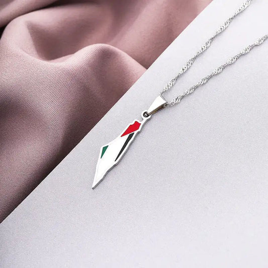 Palestine Flag Necklace - Arabic Treasure
