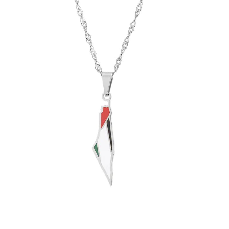 Palestine Flag Necklace - Arabic Treasure