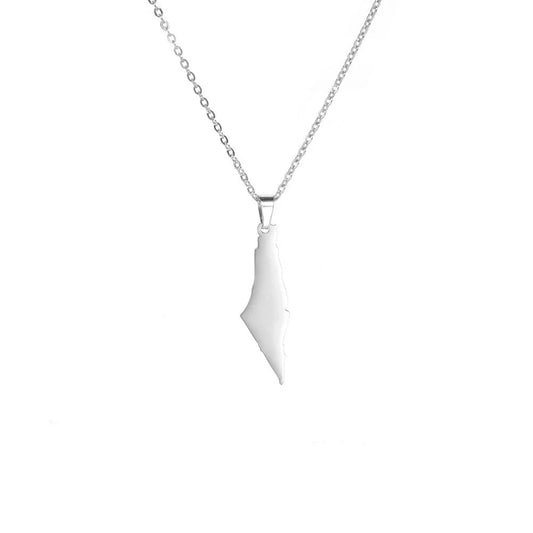 Palestine Map Pendant Necklace - Arabic Treasure